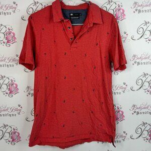 Simons le 31 shirt flamingo desert cactus 🌵 Red Polo Shirt with Subtle Pattern